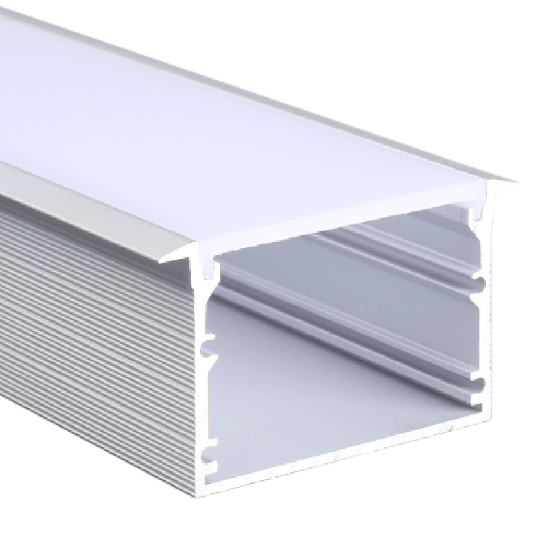 Outside Ground Lights LED Strip Extrusion Flanged 2 Inch Wide Walkway Lighting